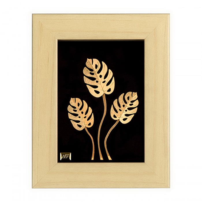 تابلو طلا کوب مارک گلد طرح هاوایی کد TF084