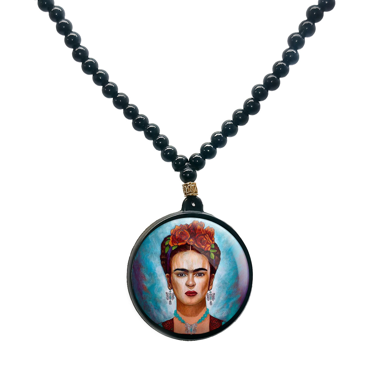 گردنبند پرمانه طرح دخترونه کد pmd.5855 مدل دو طرفه