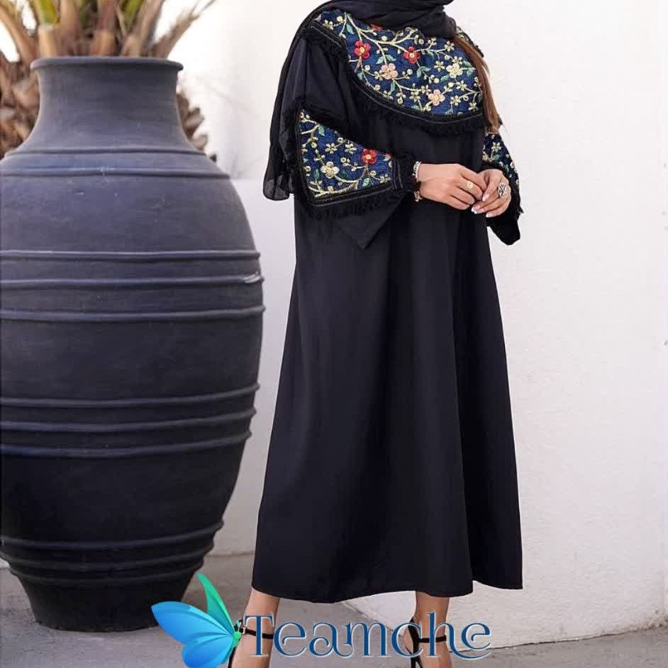 مانتو بلند محجبه خرج کاری هندی