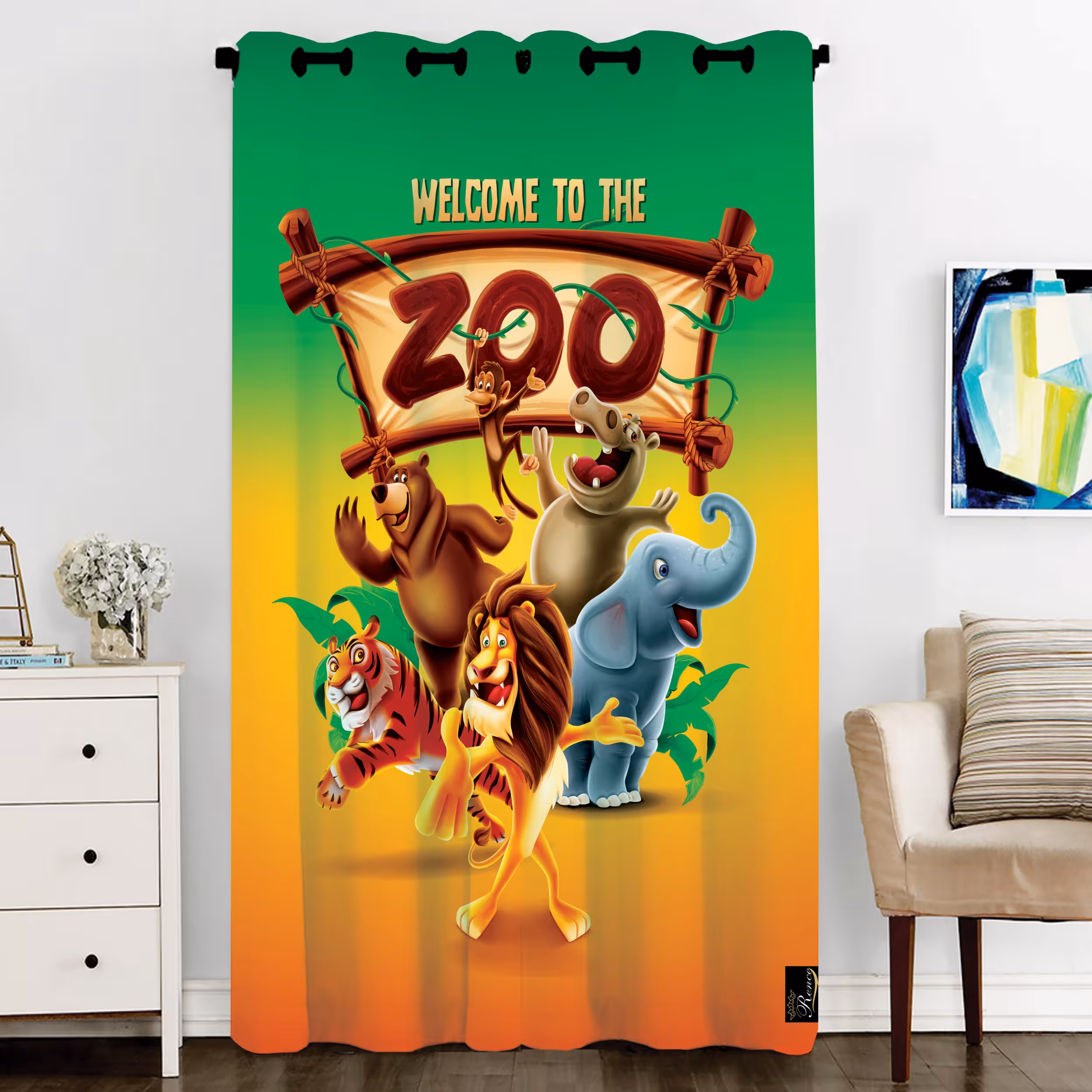 پرده مدل C3-50611 سایز 290x140 سانتی متر 