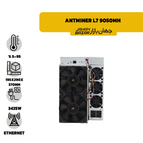 ماینر بیت مین مدل antminer L7 9050mh