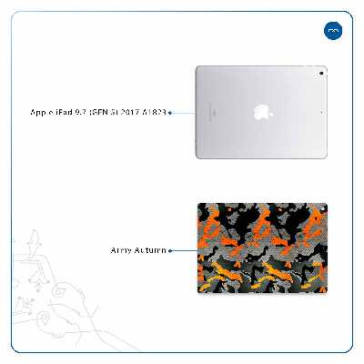 برچسب پوششی ماهوت مدل Autumn-Army مناسب برای تبلت اپل iPad 9.7 (GEN 5) 2017 A1823