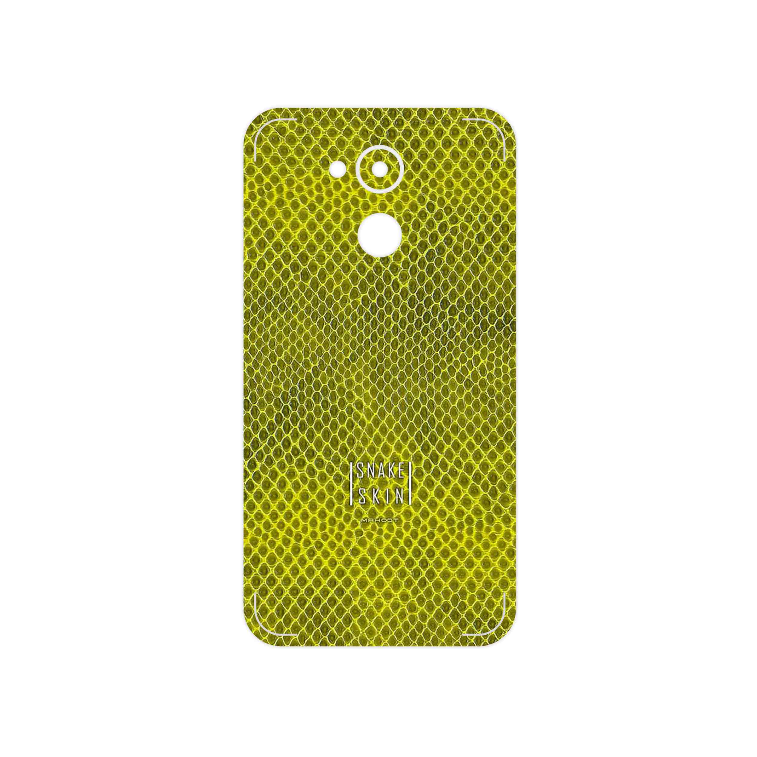 برچسب پوششی ماهوت مدل Yellow Snake Skin مناسب برای گوشی موبایل آنر 5C Pro