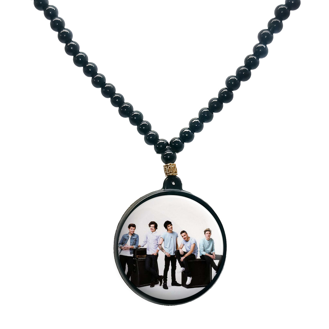 گردنبند پرمانه طرح One Direction کد pmd.13695 مدل دو طرفه