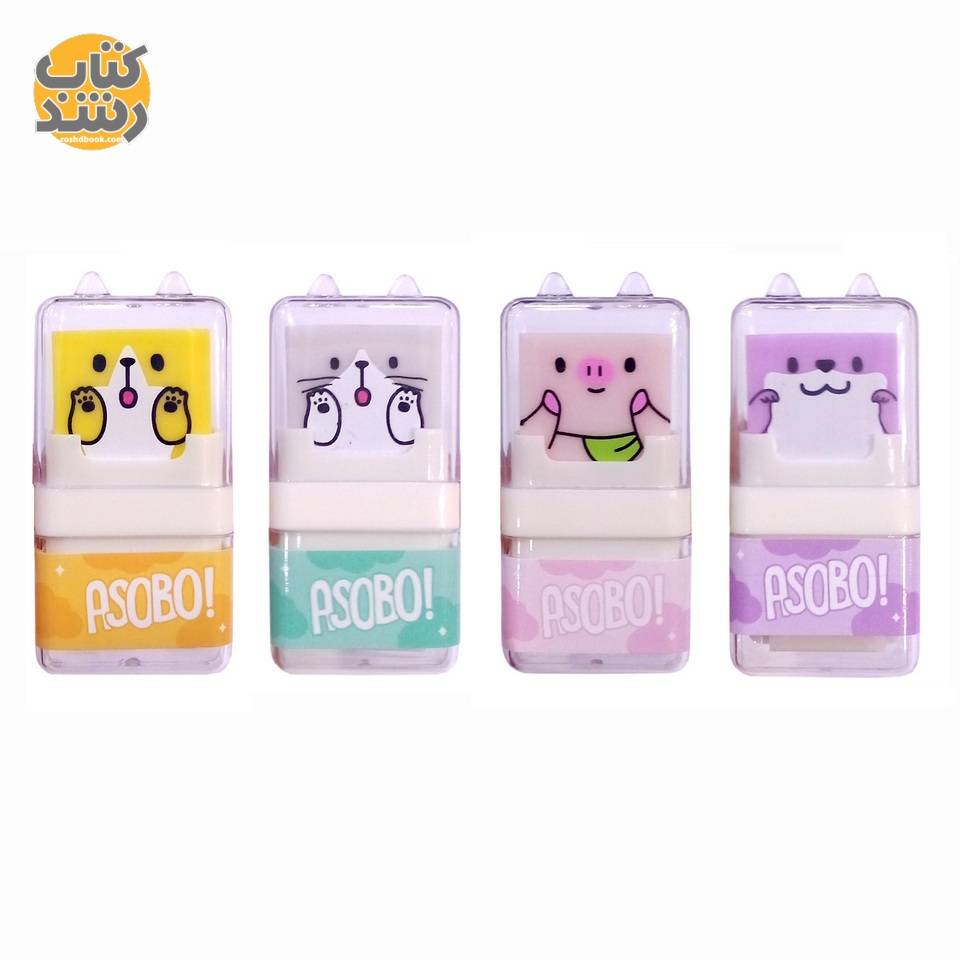 پاک کن فانتزی غلطکی طرح حیوانات مدل BS8072