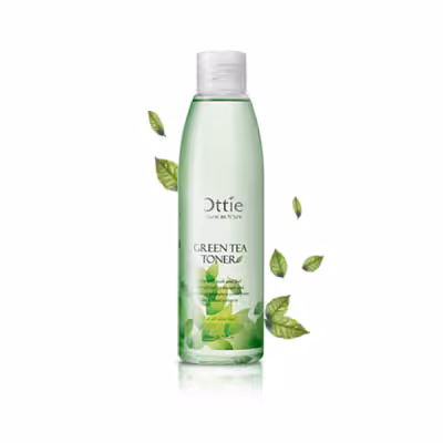تونر چای سبز اوتی مناسب پوست های چرب و دارای جوش 200 میلی لیتر Ottie Green Tea Toner For Oily Skins 200 ml