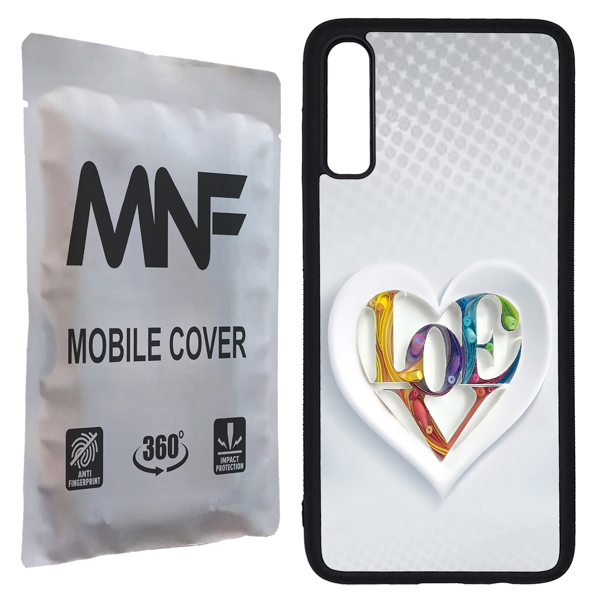 کاور ام ان اف طرح قلبی LOVE کد P-043 مناسب برای گوشی موبایل سامسونگ Galaxy A70 / A70s