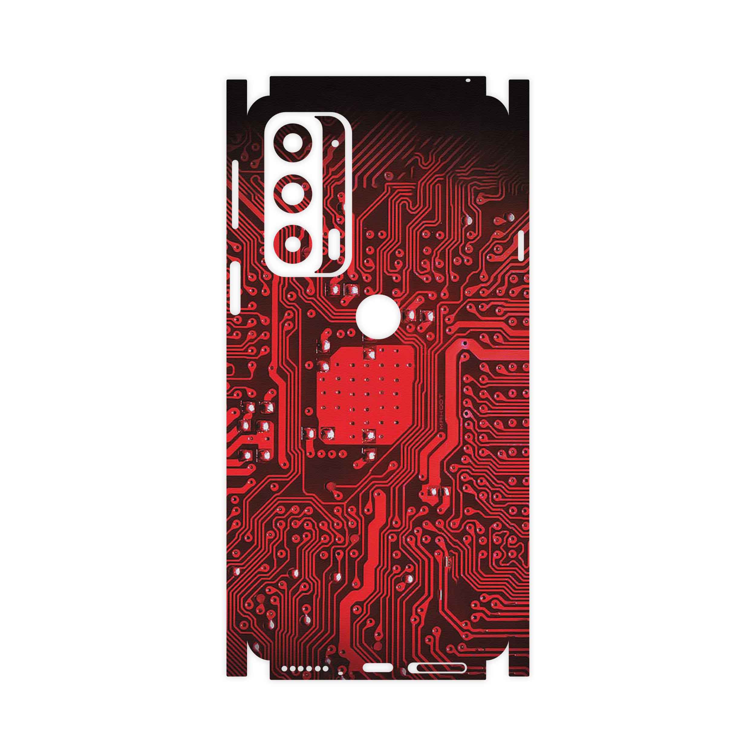 برچسب پوششی ماهوت مدل Red_Printed_Circuit_Board-FullSkin مناسب برای گوشی موبایل موتورولا Edge 20