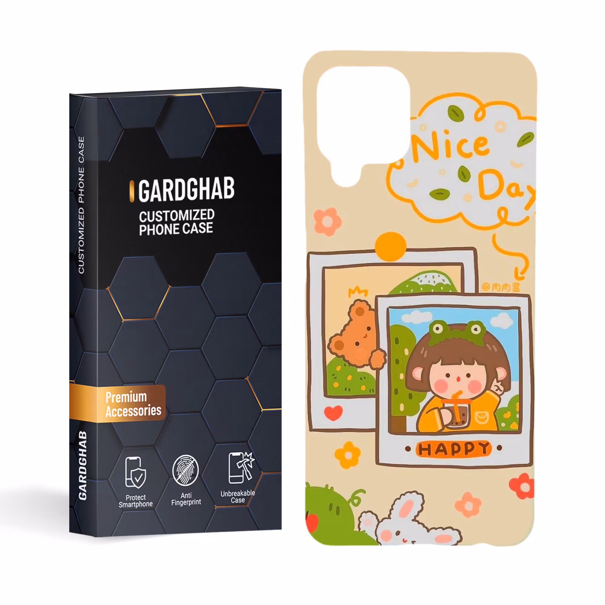 کاور گارد قاب مدل دخترانه مناسب برای گوشی موبایل سامسونگ galaxy a22 4g