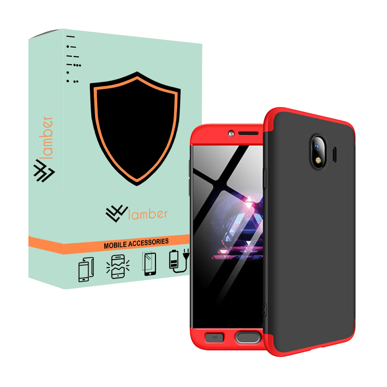 کاور 360 درجه لمبر مدل LAMGK-1 مناسب برای گوشی موبایل سامسونگ Galaxy J4