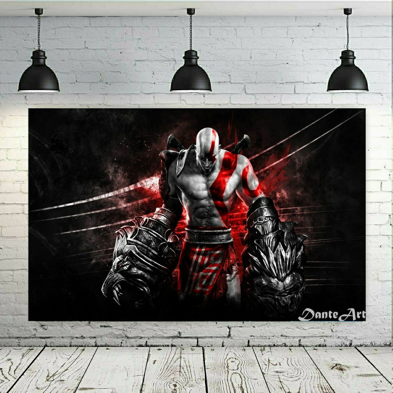 تابلو شاسی طرح گیم خدای جنگ کد SDB2061 | دنیای قاب