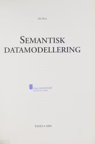 خرید و دانلود نسخه کامل کتاب Semantisk datamodellering