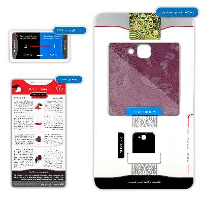 برچسب پوششی ماهوت مدل Red-Wildflower مناسب برای گوشی موبایل آنر 3X G750