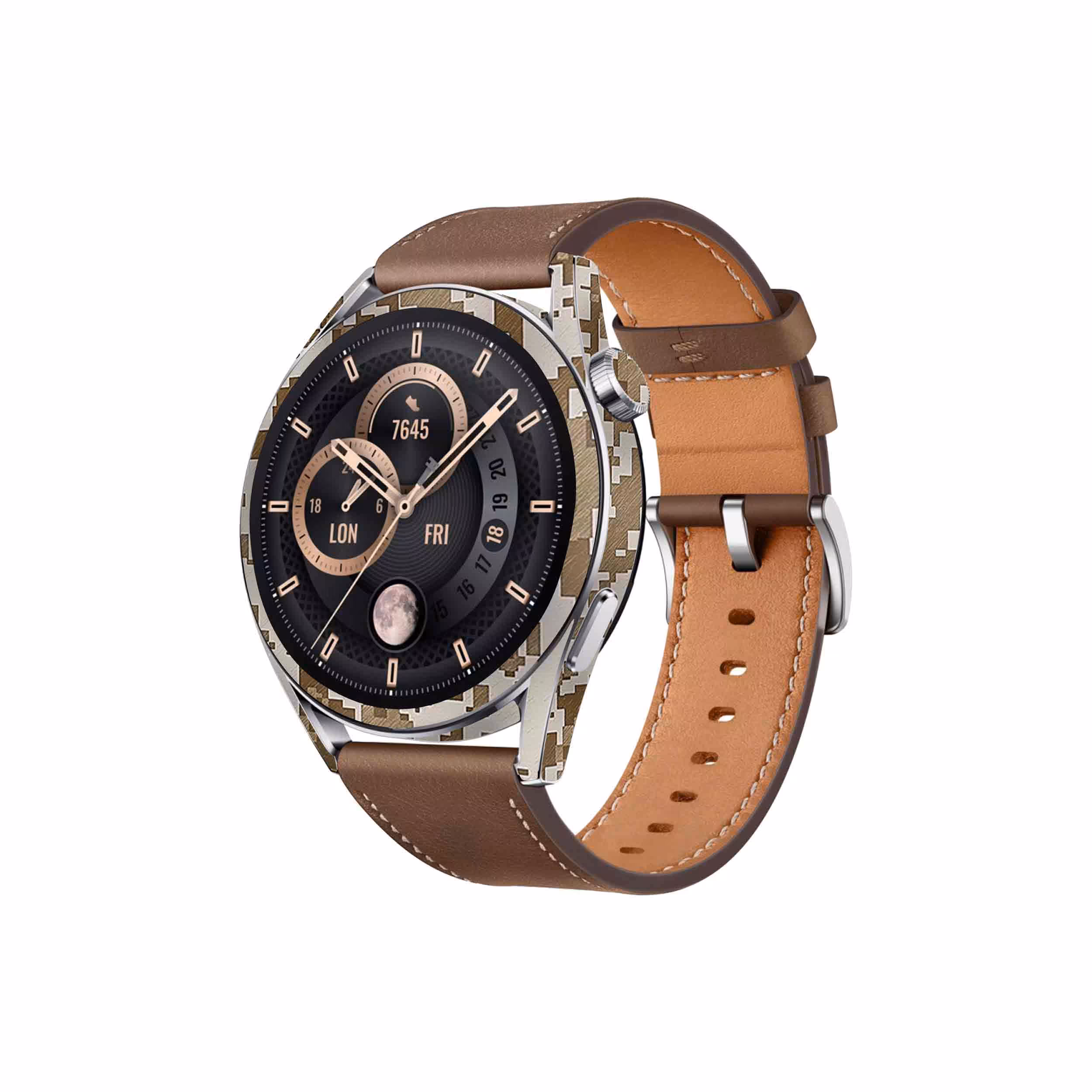 برچسب ماهوت طرح Army-Desert-Pixel مناسب برای ساعت هوشمند هوآوی Watch GT 3 46mm
