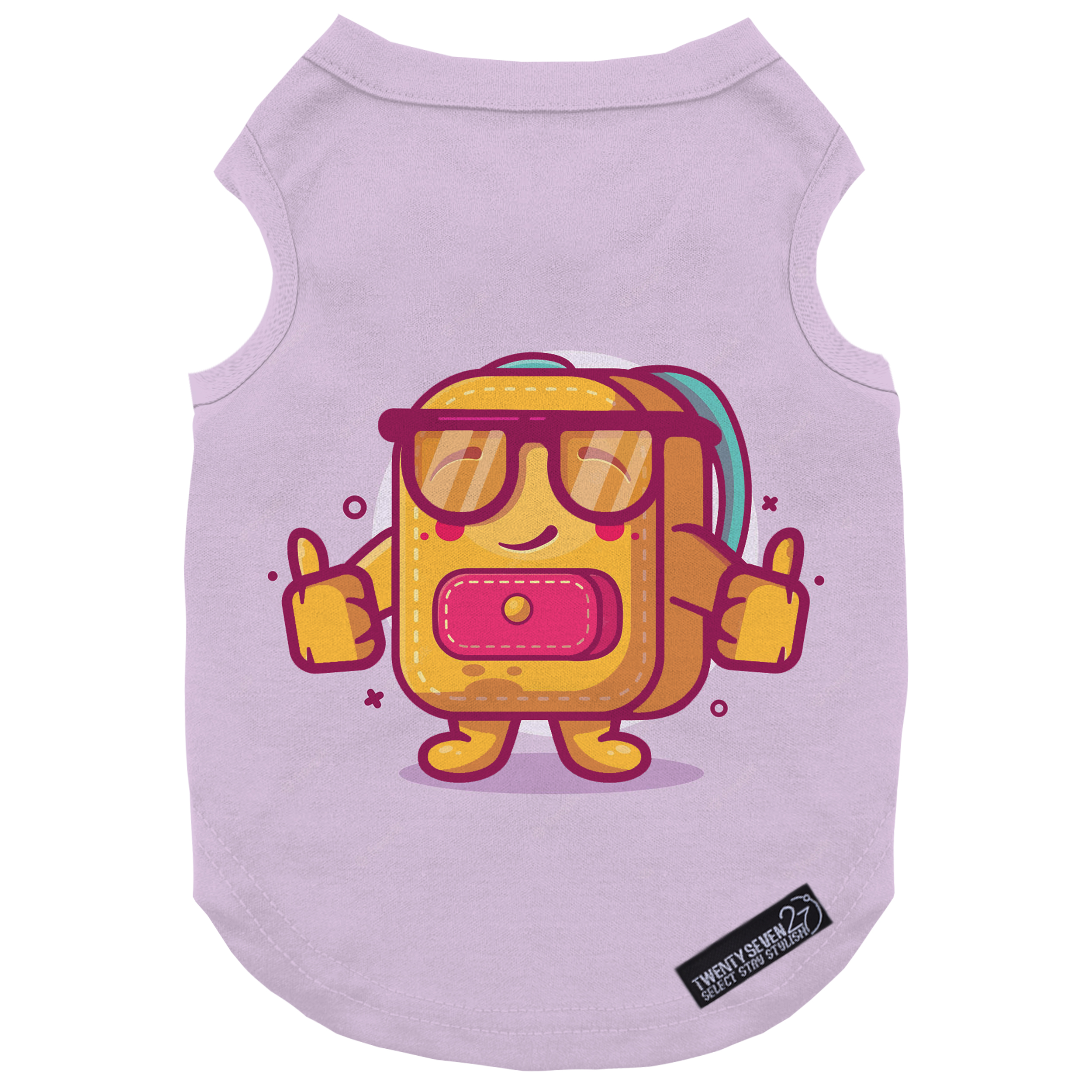 لباس سگ و گربه 27 طرح School Bag Character کد MH509 سایز L