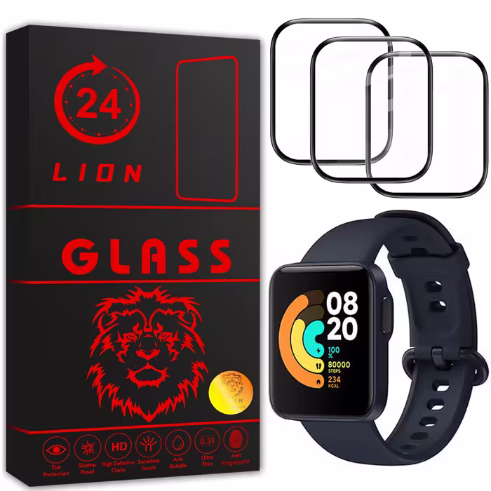 محافظ صفحه نمایش لاین مدل RT007 مناسب برای ساعت هوشمند شیایومی Mi Watch Lite بسته سه عددی