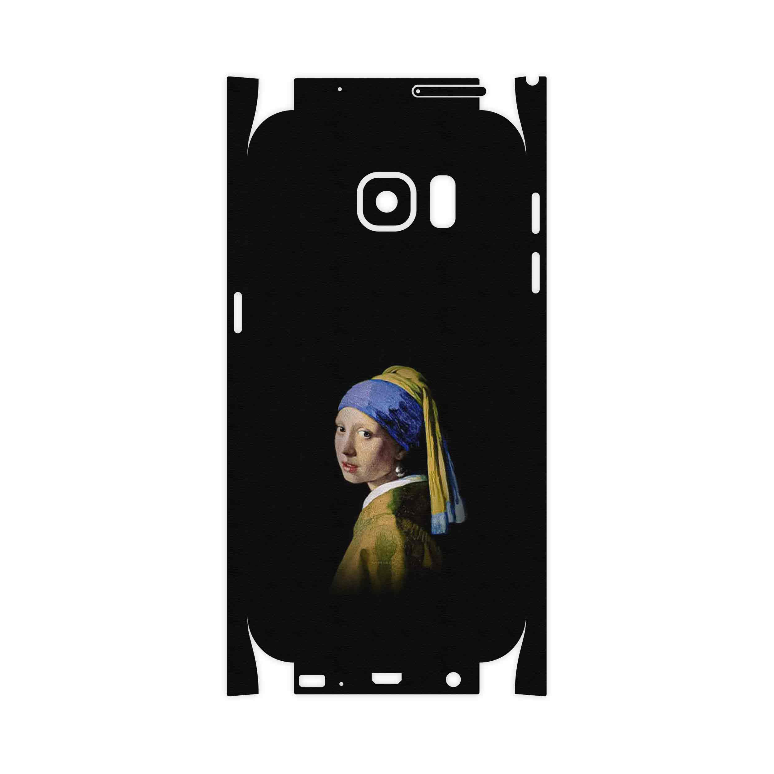 برچسب پوششی ماهوت مدل Girl with a Pearl Earring of Vermeer-FullSkin مناسب برای گوشی موبایل سامسونگ Galaxy S7