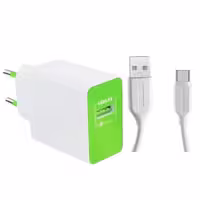 شارژر دیواری جرلکس مدل GA-02F به همراه کابل تبدیل USB-C
