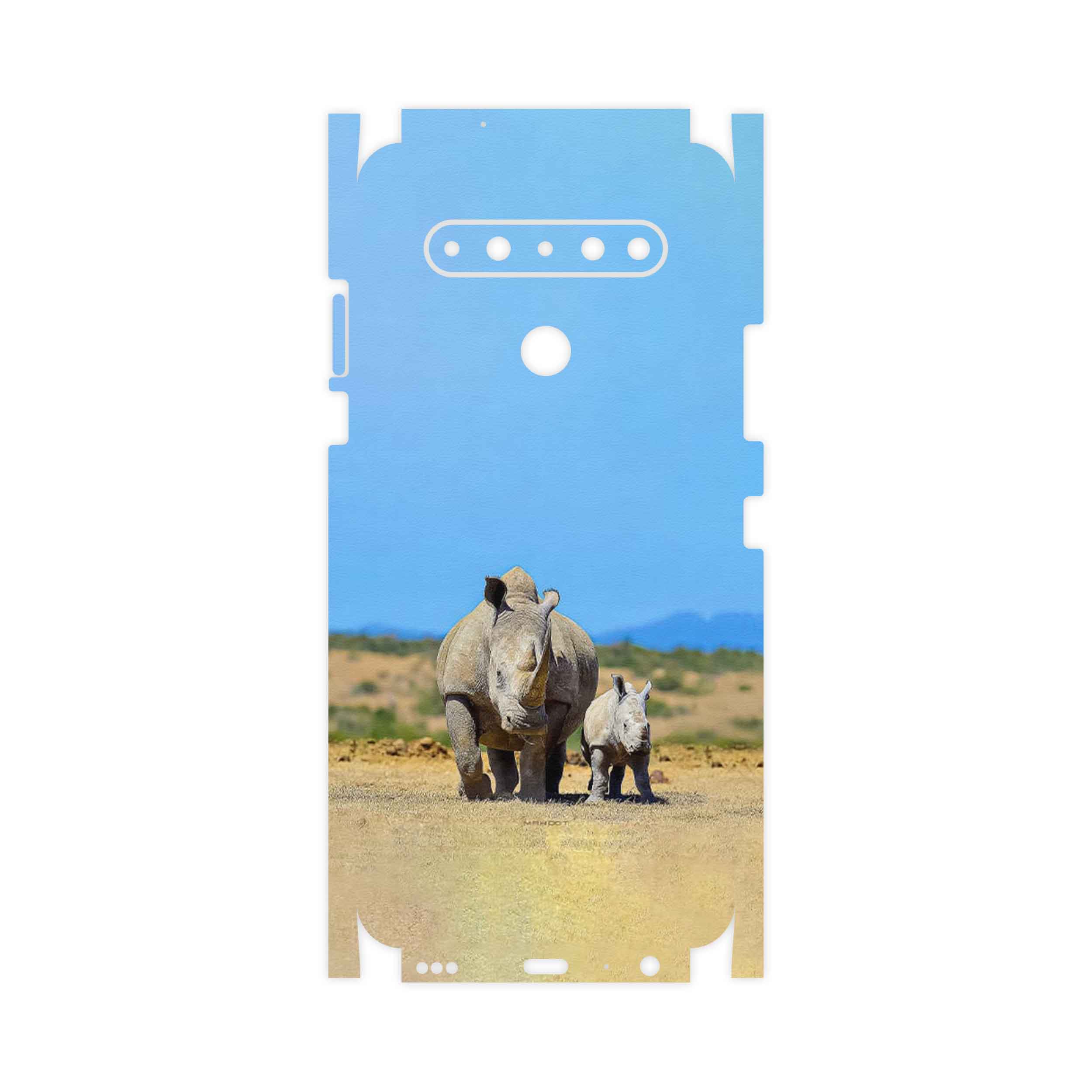 برچسب پوششی ماهوت مدل Rhino-FullSkin مناسب برای گوشی موبایل ال جی K61