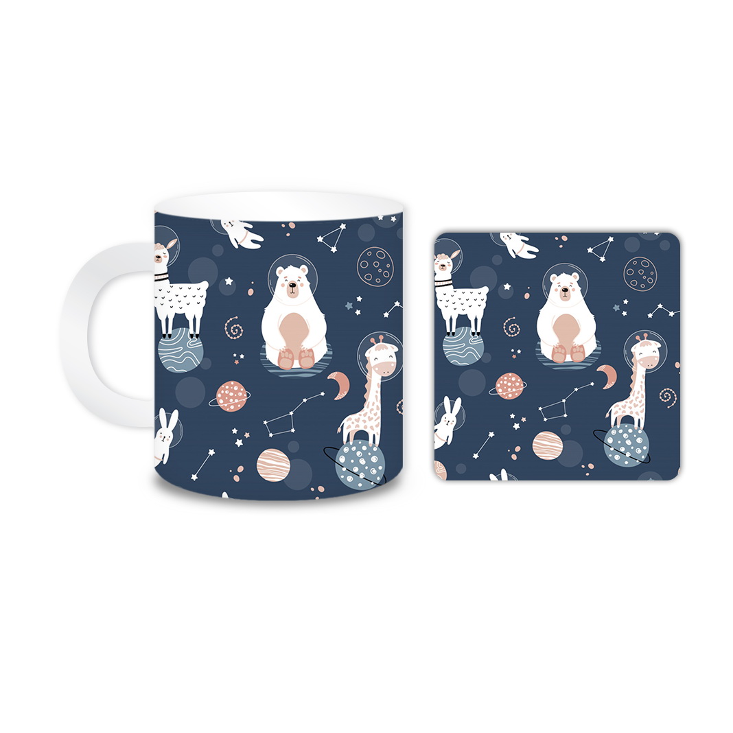 ماگ مدل صورفلکی کد 679 به همراه زیر لیوانی