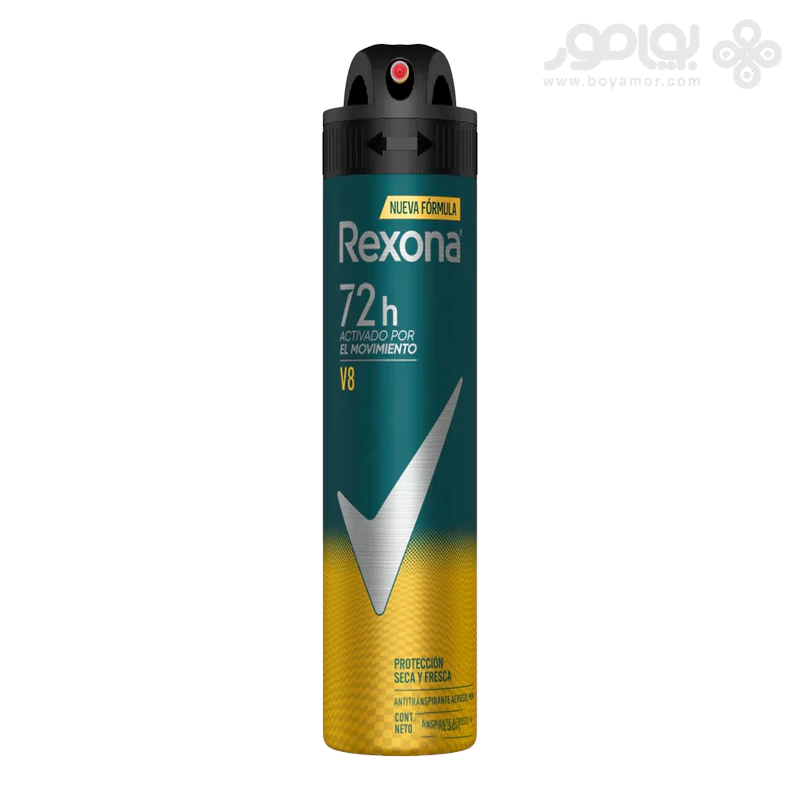 اسپری مردانه 72 ساعته رکسونا مدل V8 حجم 200 میل