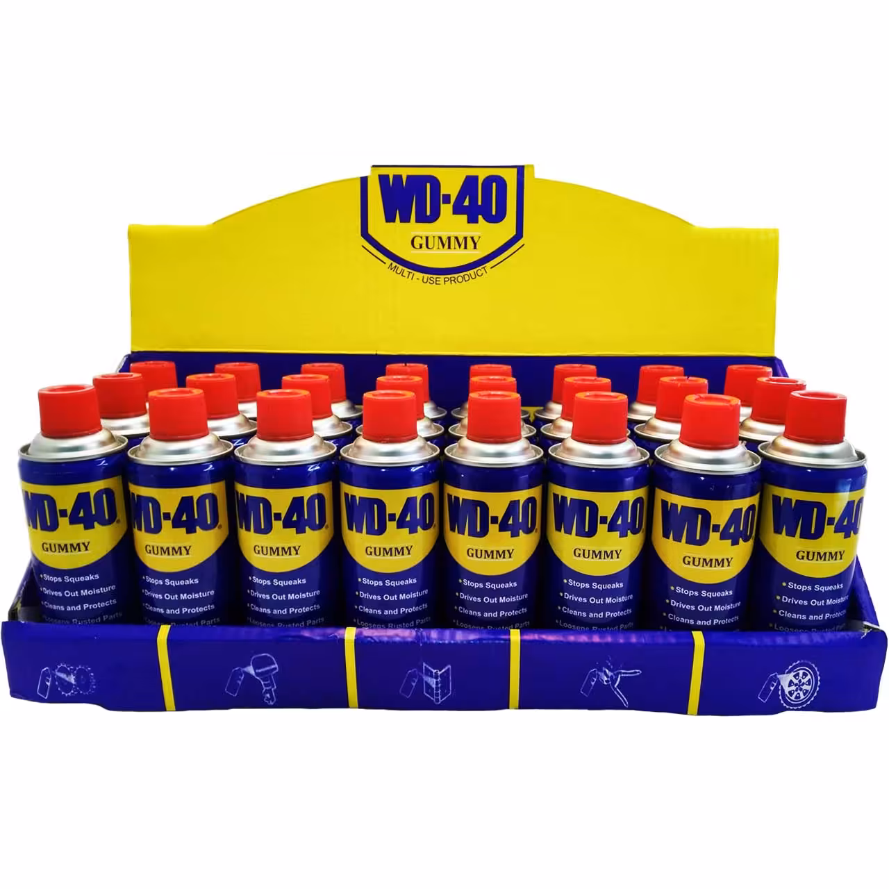 اسپری روان کننده WD-40 مدل GUMMY حجم 400 میلی لیتر بسته 24 عددی
