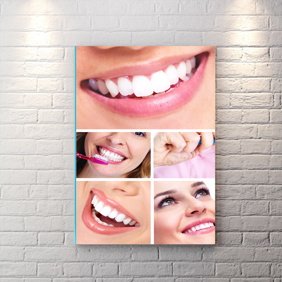 تابلو دیواری دندان پزشکی طرح لبخند BAs-9706