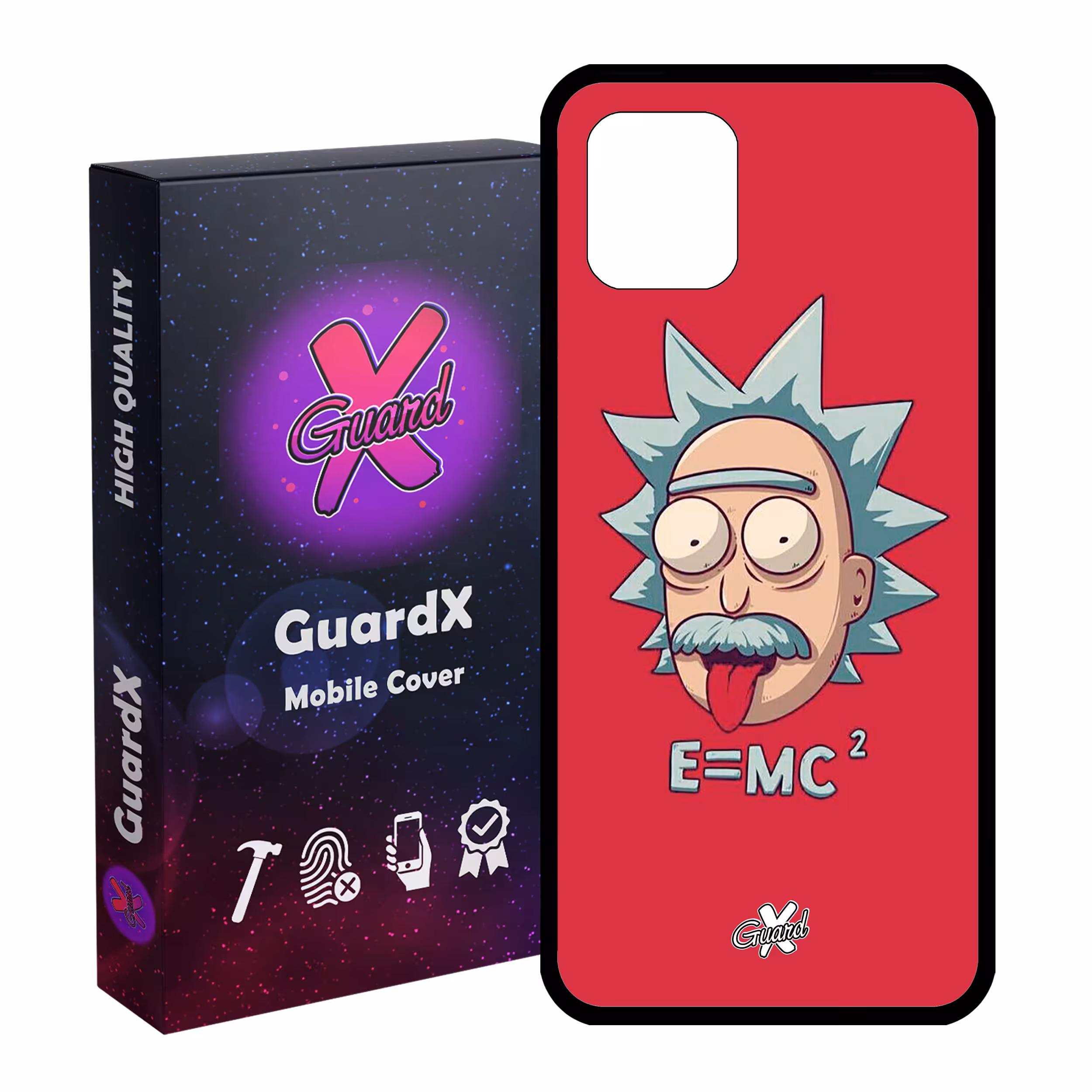 کاور گارد ایکس طرح Rick and Morty مدل Glass10046 مناسب برای گوشی موبایل سامسونگ Galaxy Note 10 Lite
