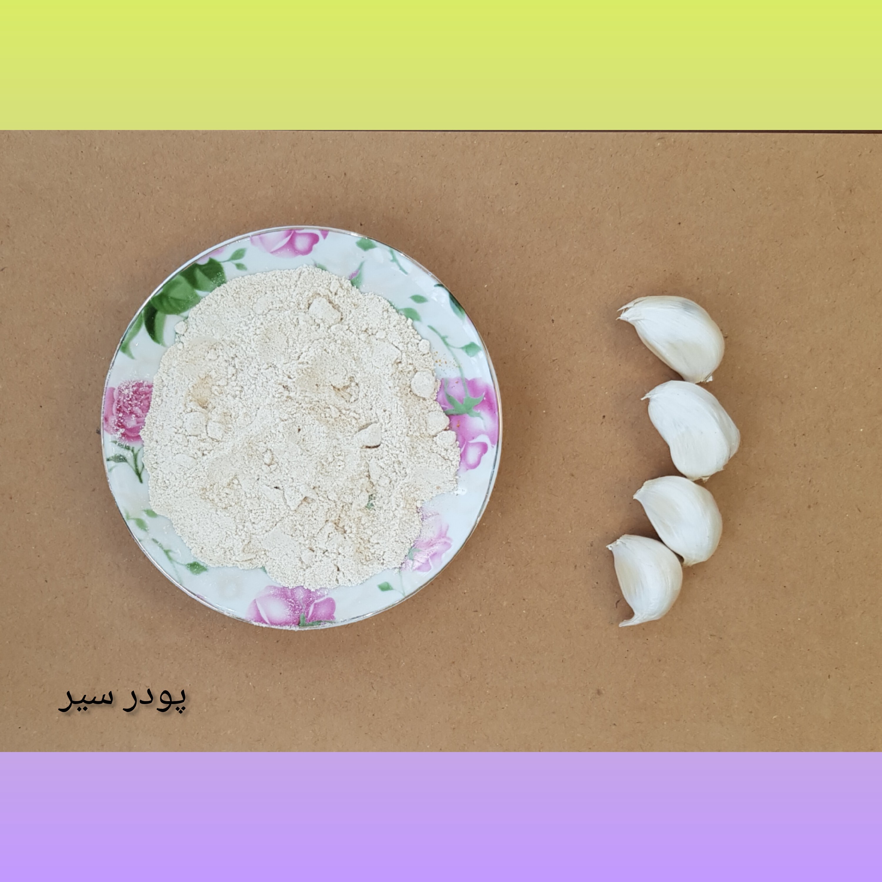 پودر سیر مرغوب محصول خراسان بسته 100 گرمی