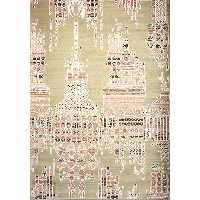 فرش ماشینی زمرد مشهد طرح 1723 زمینه قهوه ای