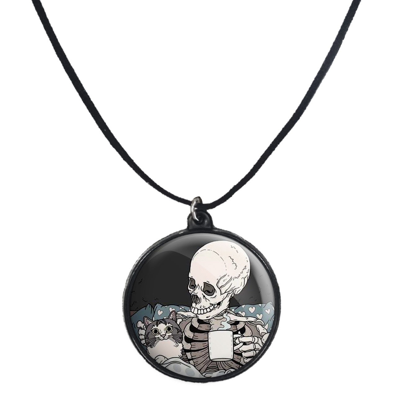 گردنبند پرمانه طرح اسکلت کد pmb.10645