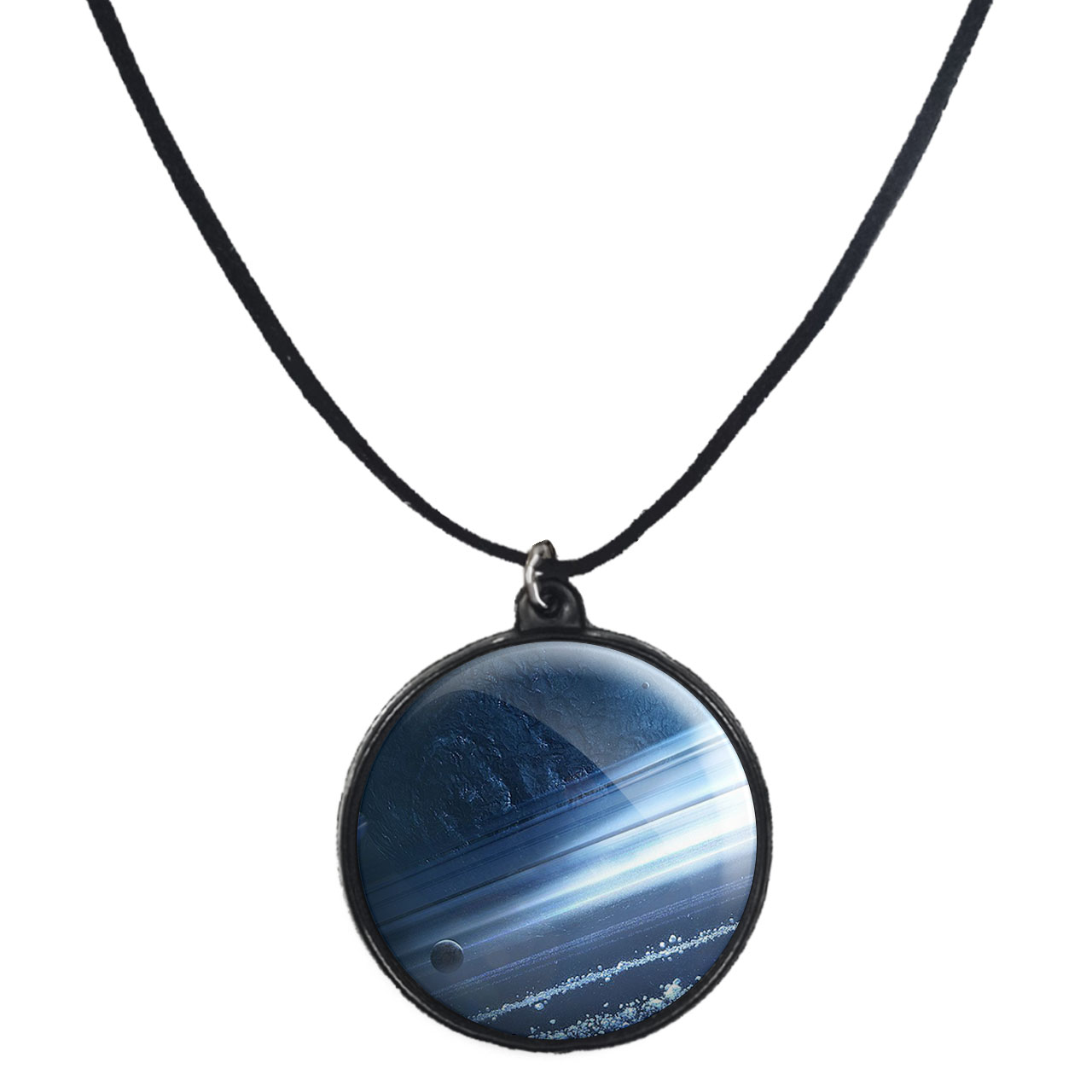 گردنبند پرمانه طرح سیاره ها کد pmb.25134 مدل دو طرفه