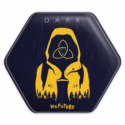 پیکسل خندالو طرح سریال دارک Dark مدل شش ضلعی کد 10171