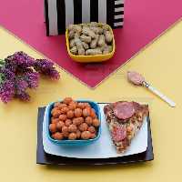 بادام زمینی روکش دار طعم پیتزا 500 گرمی