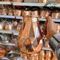 پارچ مسی راسته طرح سه بعدی