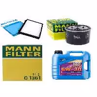 ست فیلتر خودرو TOYOTA COROLLA 1.6 MAINTENANCE SET LIQUI MOLY MOTOR OIL 2019 2022 4 LU MANN