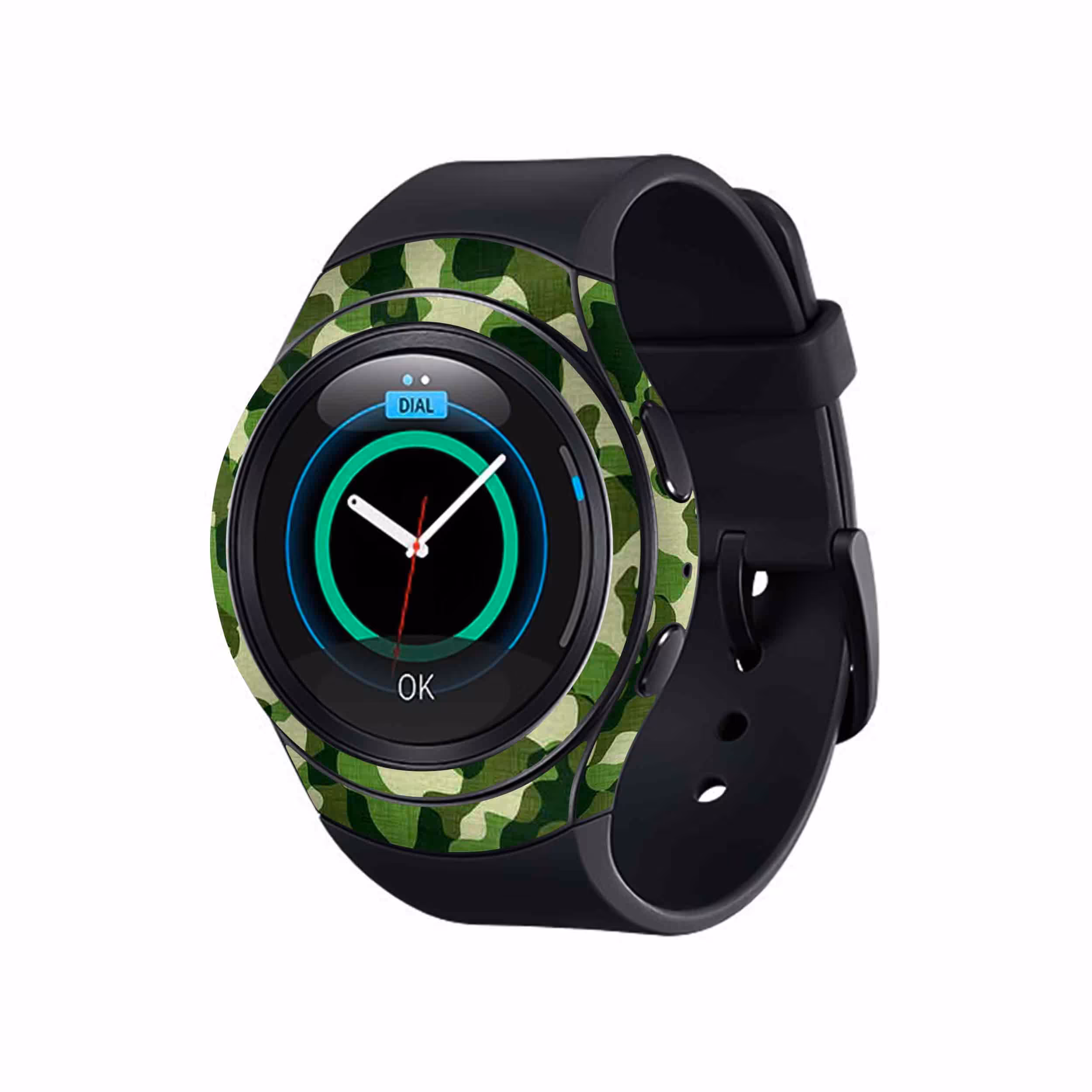 برچسب ماهوت طرح Army_Green مناسب برای ساعت هوشمند سامسونگ Galaxy Gear S2
