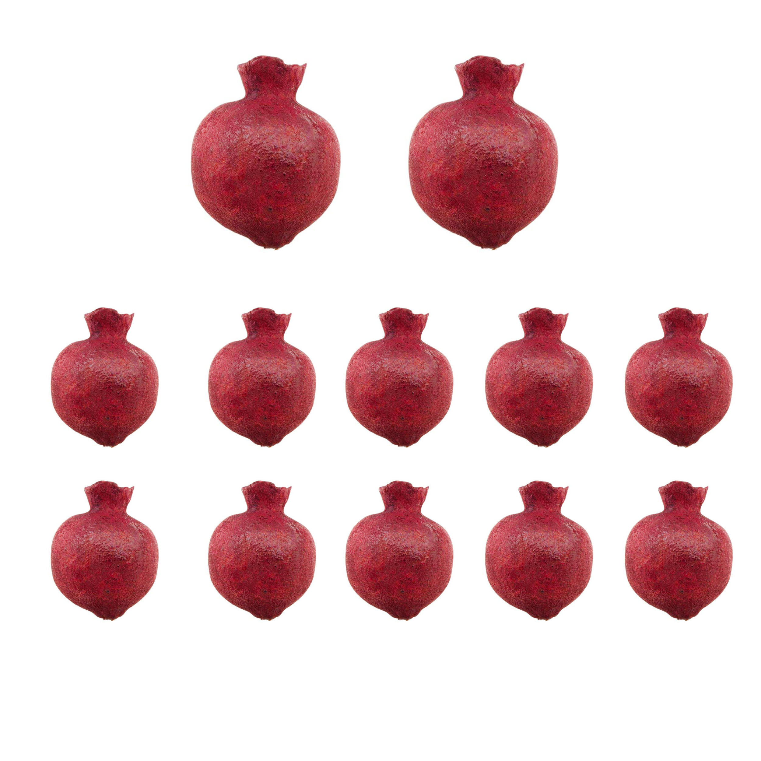 میوه تزیینی مدل انار خشک شده بسته 12 عددی