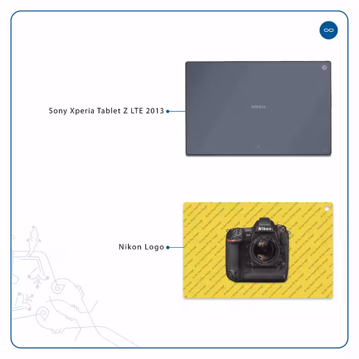 برچسب پوششی ماهوت مدل Nikon-Logo مناسب برای تبلت سونی Xperia Tablet Z LTE 2013