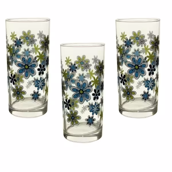 لیوان پاشاباغچه مدل FLORAL42402 مجموعه 3 عددی