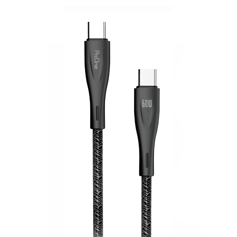 کابل تبدیل USB-C به USB-C پرووان مدل  60W-PCC112 طول 1 متر | کالا مکس