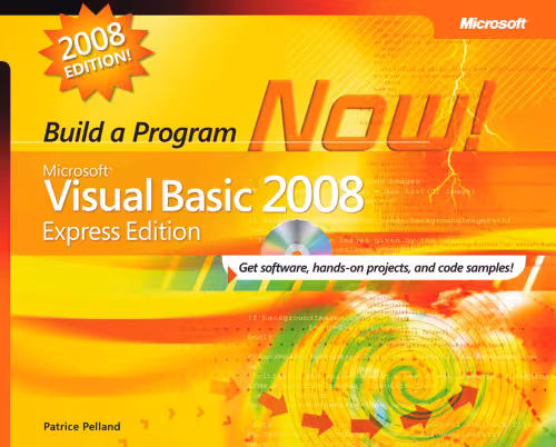 خرید و دانلود نسخه کامل کتاب Microsoft Visual Basic 2008 Express Edition: Build a Program Now!