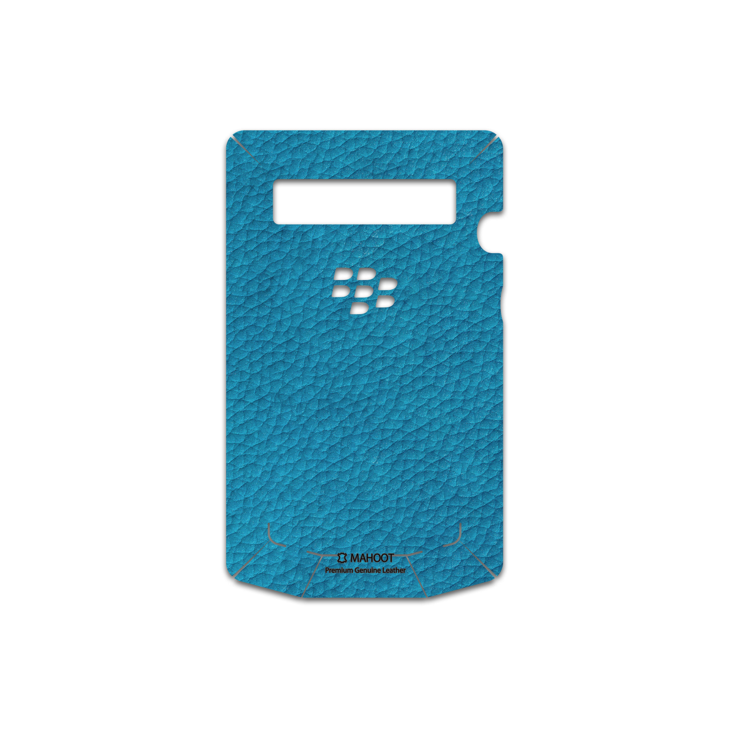 برچسب پوششی ماهوت مدل Blue-Leather مناسب برای گوشی موبایل بلک بری Porsche Design P9981