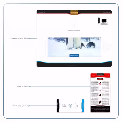 برچسب پوششی ماهوت مدل Penguin مناسب برای تبلت سامسونگ Galaxy Tab S2 9.7 2016 T819N