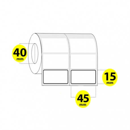 لیبل برچسب کاغذی 45×15