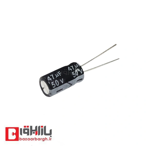 خازن الکترولیتی 47 میکرو فاراد 50 ولت