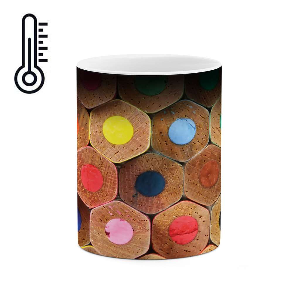 ماگ حرارتی طرح مداد رنگی مدل mgh04624