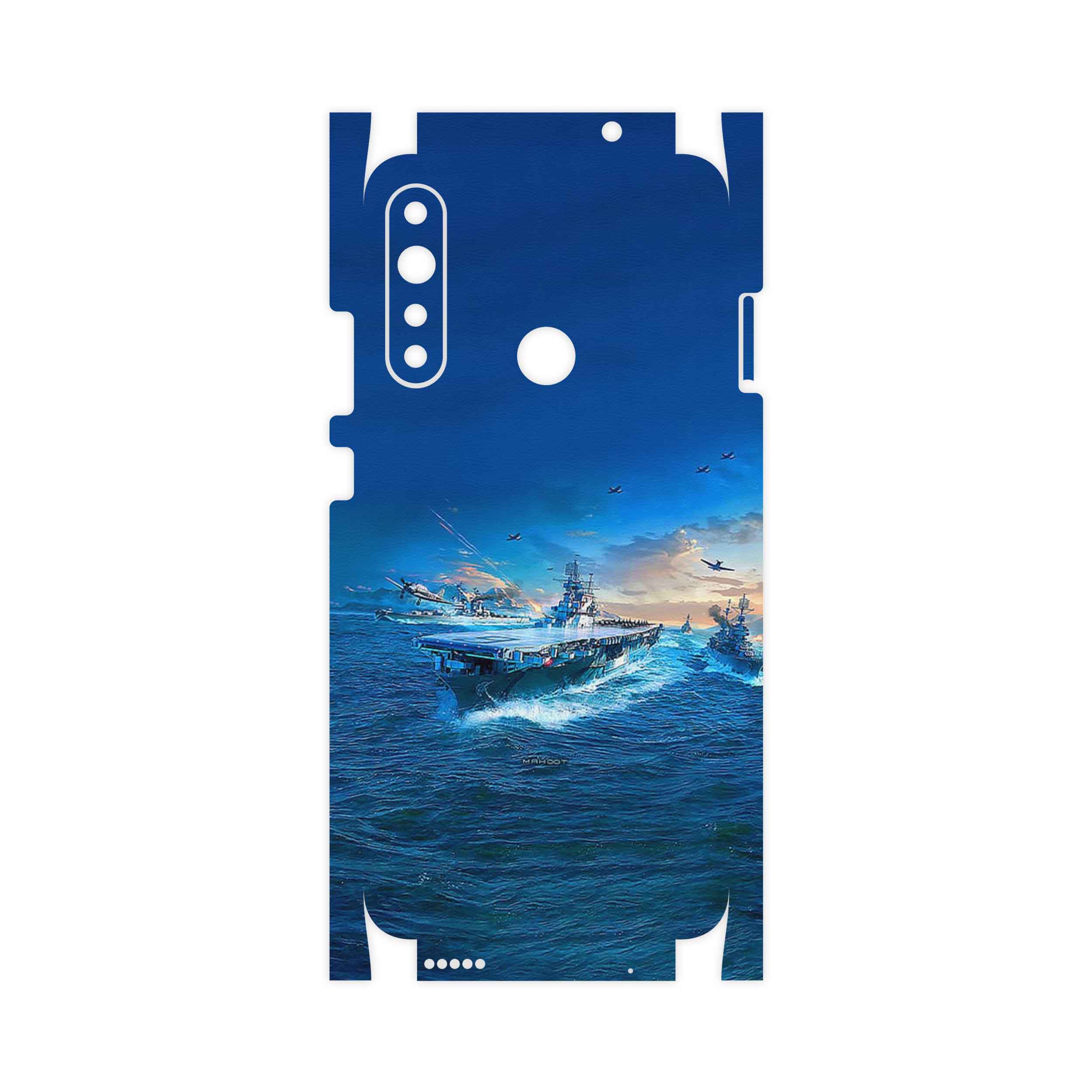 برچسب پوششی ماهوت مدل Warship-FullSkin مناسب برای گوشی موبایل جی پلاس P10 Plus