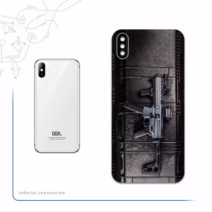 برچسب پوششی ماهوت مدل Gun مناسب برای گوشی موبایل داکس Botlex 2