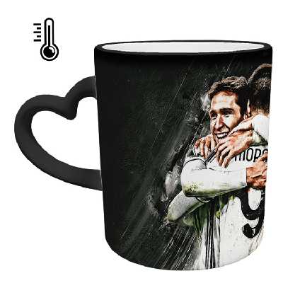 ماگ حرارتی مدل دسته قلبی اکلیلی طرح رونالدو کد 124